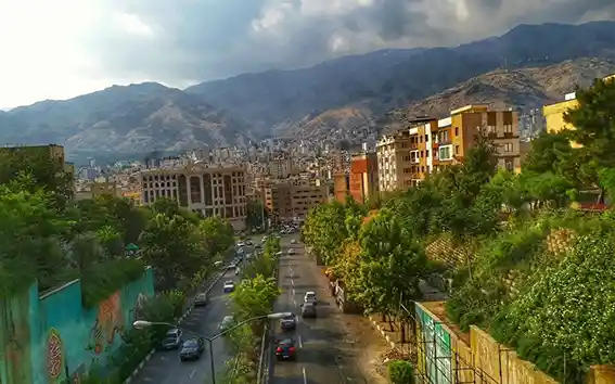 منطقه قیطریه در شرق تهران